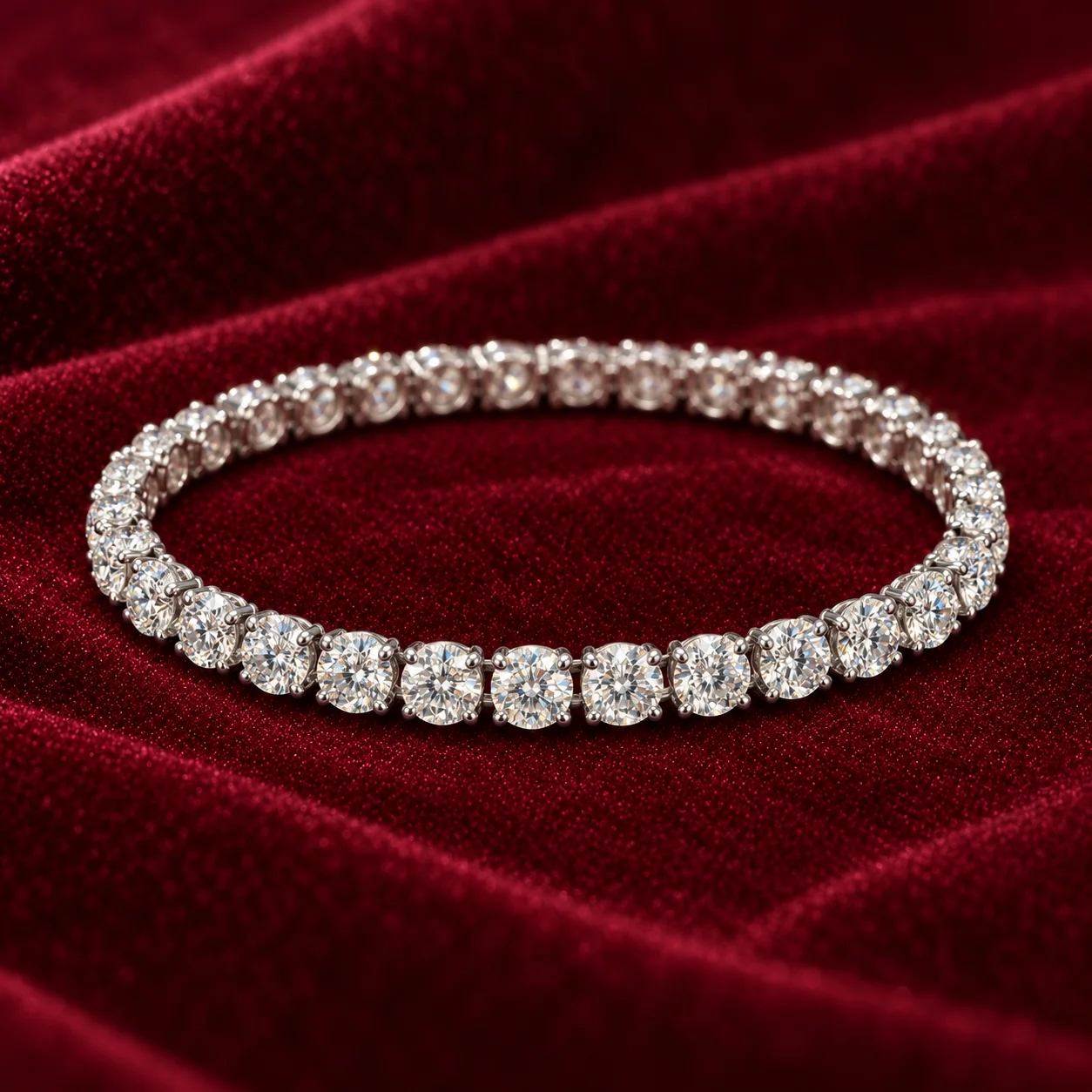 Round Diamond Tennis Bracelet